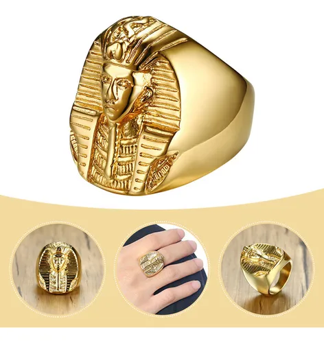 Anillo Vintage Del Faraón Rey Egipcio