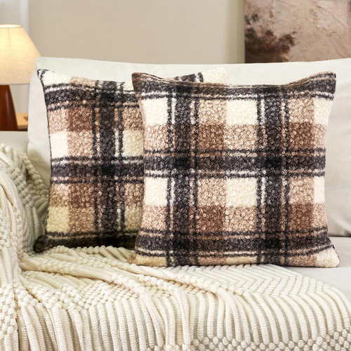 Jojogogo Fall Buffalo Buffalo Sherpa Sherpa Pillow Covers 18