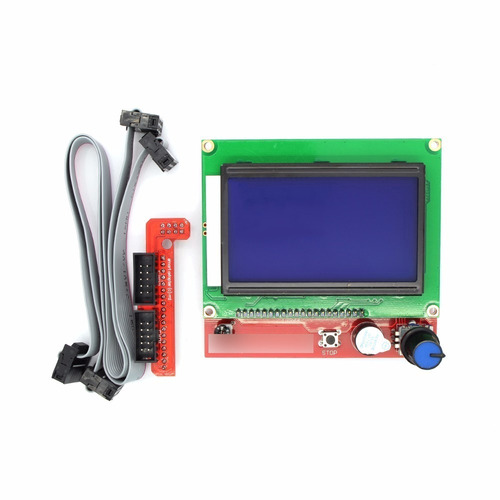 Pantalla Lcd 12864 Impresora 3d Controlad + Adaptador Rampas