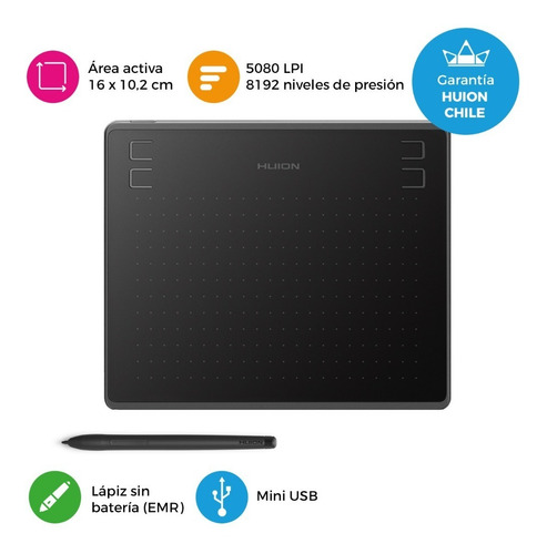 Tableta Grafica Huion Hs64 Smartphone Android + Guante