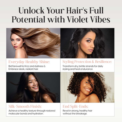 Shampoo Reparador De Cabelo Violet Vibes Bonding | Fórmula D