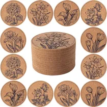 Comprar Posavasos Para Bebidas, 12 Posavasos Absorbentes De Corcho C