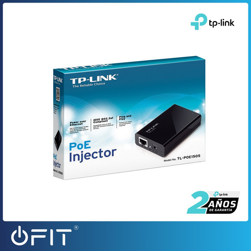 Imagen 5 de 8 de Inyector Poe Tp Link Tl-poe150s 802.3af Gigabit 48vdc Full
