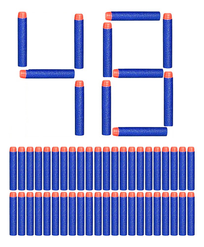 Kit Com 48 Dardos P/ Lançadores Nerf E Arminhas De Pressão