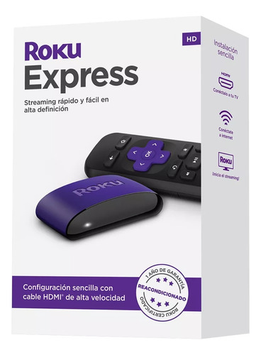 Roku Express 3930s4 Streaming Netflix, Star+, Dgo, Youtube (Reacondicionado)