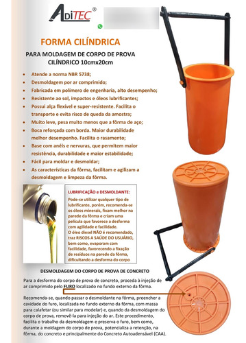 10 Fôrmas Aditec Para Cp 10x20 Desmolde Por Ar Comprimido