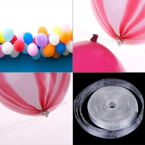 X 5 Uni Cinta De Acetato Para Arco Organico De Globos X 5mts