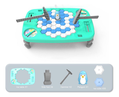 Xt Pingüino Juego Rompe El Hielo Guardapingüino En Bloque