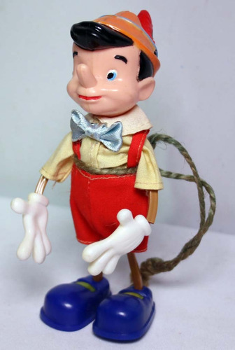 Bonecos Pinoccio E Gepetto Disney 1970 Marx Toys Com Caixas