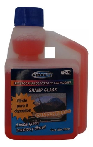 Shamp Glass Shampoo Para Depósito De Limpiadores. 240 Ml.