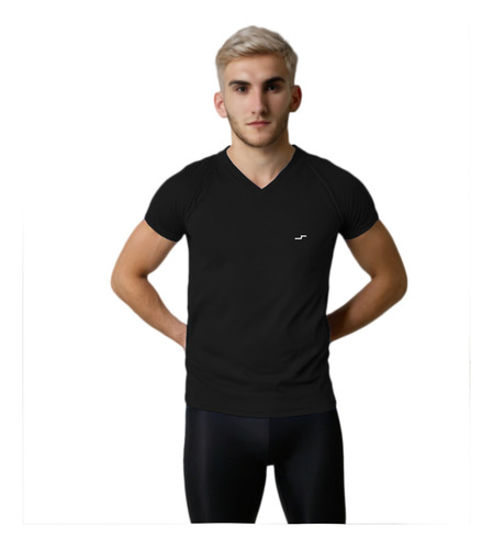 Paquete De 5 Playeras Deportivas Cuello V Hombre Entrenar