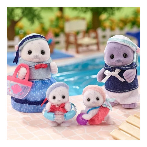 Sylvanian Families Familia Das Focas Epoch Magia Epoch 5759