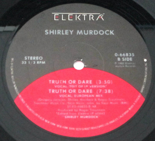 Shirley Murdock - Truth Or Dare Single Importado Usa Lp