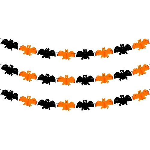 Katchon, Gran Halloween Bat Garland - 10 Pies, No Diy K1hkn