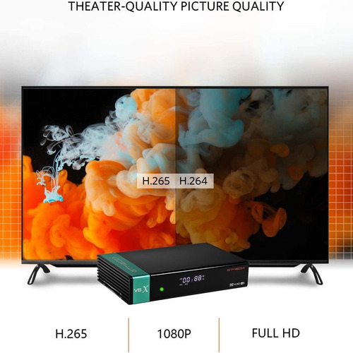 Gtmedia V8x 1080p Dvb-s/s2/s2x Receptor De Satélite H.265