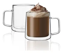 Comprar Cnglass Tazas De Café De Vidrio De 12 Oz,tazas De Vidrio De