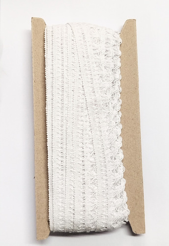 Puntilla De Algodon Por 12 M Modelo 2042 Blanco