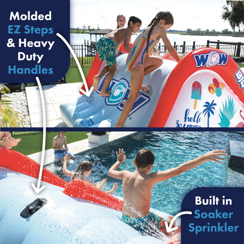Wow Sports Tobogán Acuático Inflable Big Kauna 2 Personas Mm