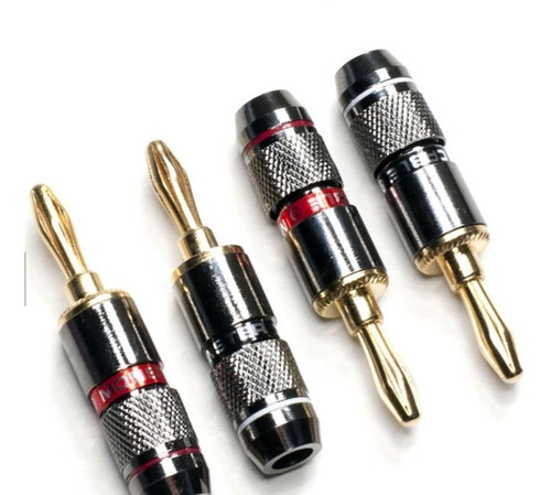 Imagen 2 de 6 de Conectores Banana Monster Hifi Pack 8 Unidades (4 Pares)