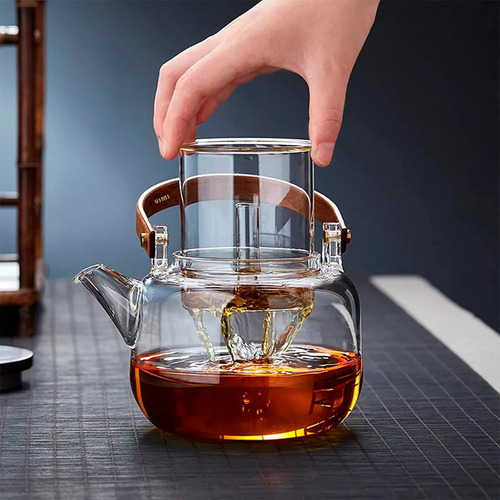 Tetera Infusora De Cristal Para Te Cafe Con Filtro Infusor