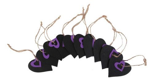 4 Set De 10 Etiquetas De Pizarra Con Diseño Floral 4 Piezas