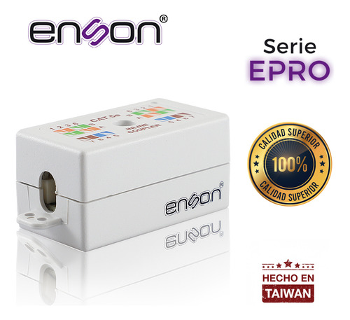 Paquete De 3 Cople Utp Enson Hilo A Hilo Cat5e Para Unir Utp