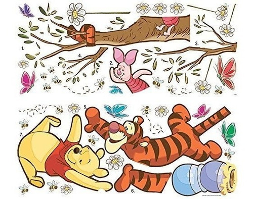 Vinilo Decorativo Pared [0f6bvdoa] Winnie The Pooh