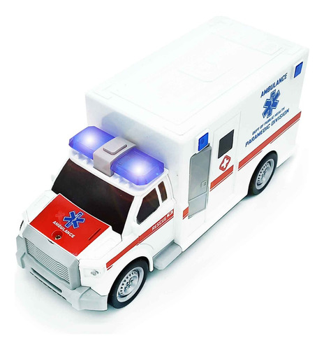 Ambulancia A Fricción, Con Luz Y Sonido, 1:20, 11689
