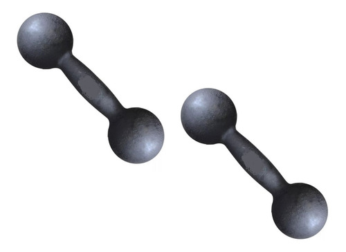 Par De Halter De 7 Kg Pintado - Musculação