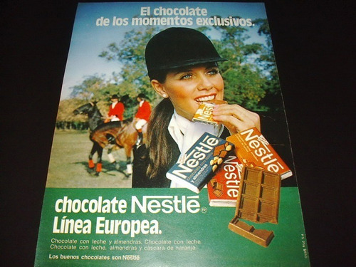 (pb037) Publicidad Clipping Chocolate Nestle * 1979
