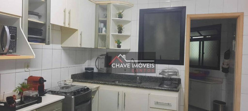 Apartamento Com 2 Dormitórios À Venda, 82 M² Por R$ 380.000,00 - Embaré - Santos/sp - Ap2900