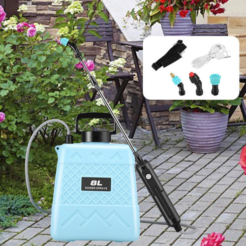 Pulverizador Eléctrico Para Césped, Pulverizador 8l Azul