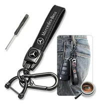 Comprar Llavero Mosqueton P\u002F Mercedes Benz T\u002Fnegro Cuero Tuningchrom