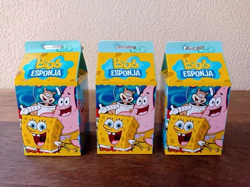 Kit 10 Caixa Milk Desmontada Bob Esponja