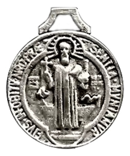 Medalla De San Benito D Metal Paquete De 50pz