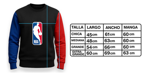 Sudadera Nba Bicolor Unisex