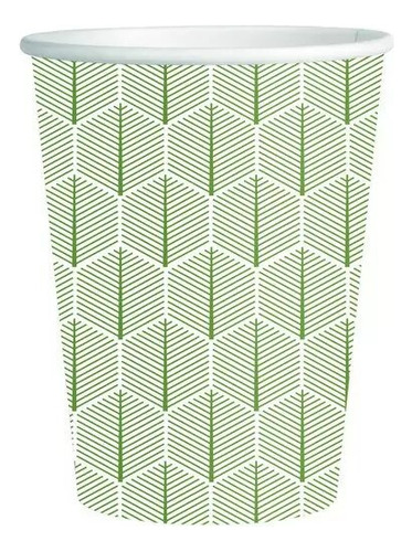 Vaso De Papel 180ml/ 6oz Diseño Hojas X 150un