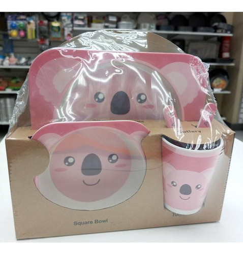 Set De Utensilios Para Bebe Bambu Koala