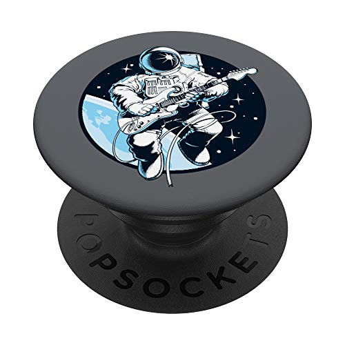 El Astronauta Toca La Guitarra En El Espacio En Popsockets P