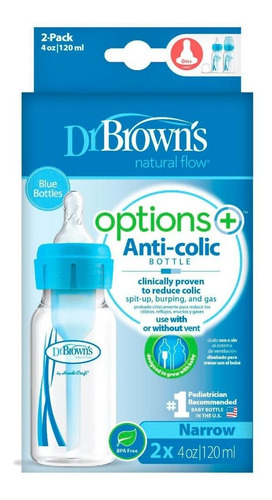 Imagen 2 de 2 de Teteros Anticólicos 4 Oz (2 Unidades) Dr. Browns