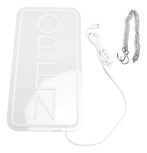 Letrero Led Abierto Usb De Neón Para Negocios, Con Alimentac