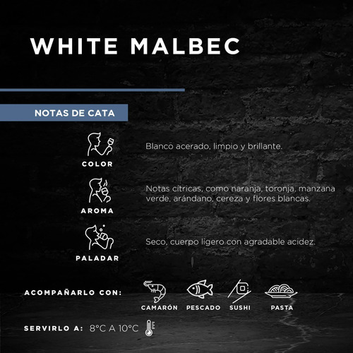 Vino Blanco Argentino Trivento Reserve White Malbec 750ml