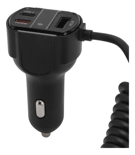 Adaptador De Coche De Carga Rápida Micro Usb Tipo C Multifun