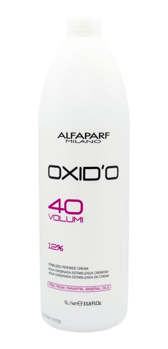 Alfaparf Oxidante 40 Volúmenes X 1000 Ml Para Tintura Color