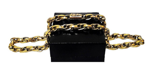 Imagem 7 de 7 de Corrente Cordão Baguete Duplo 63 Gramas 11mm Ouro 18k 750