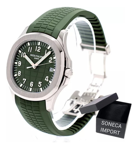 Relógio Patek Aquanaut Automático Pulseira Verde Sem Caixa Verde Prateado Verde (Recondicionado)