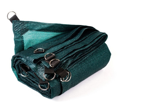 Malla Sombra 90% Raschel Verde De 3mx5m Lista Para Instalar