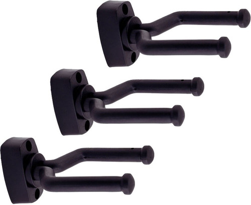 3 Soportes Pared Hamilton Kb919 Para Guitarra Bajo Ukelele *