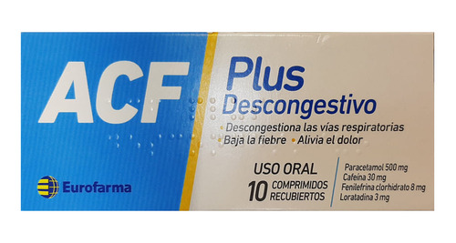 Acf Plus Descongestivo X 10 Comprimidos