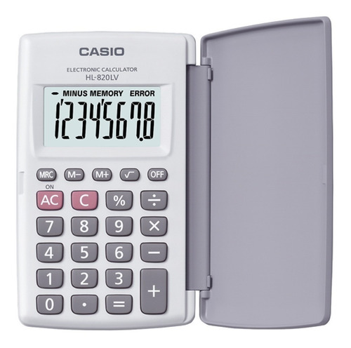 Calculadora Casio Hl-820 Lv Con Tapa  - Distribuidor Oficial